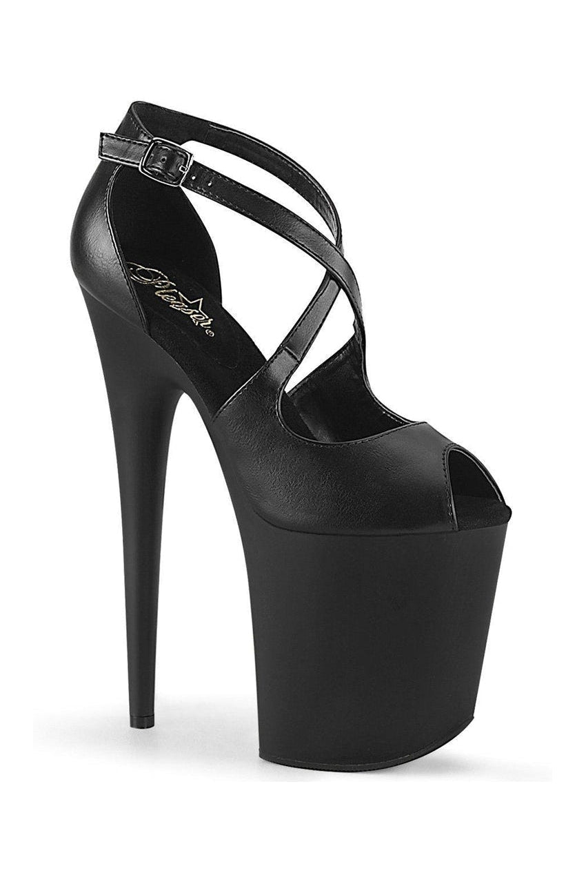 Pleaser Black Sandals Platform Stripper Shoes | Buy at Sexyshoes.com