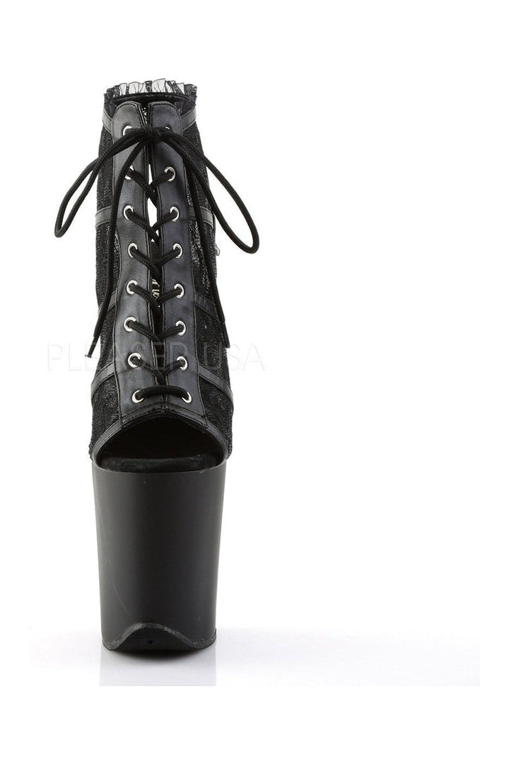 FLAMINGO-896LC Platform Boot  | Black Fabric