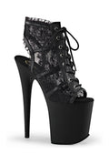 FLAMINGO-896LC Platform Boot  | Black Fabric