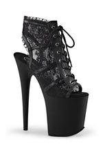 FLAMINGO-896LC Platform Boot  | Black Fabric