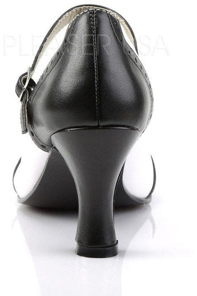Funtasma FLAPPER-25 Mary Jane in Black Faux Leather