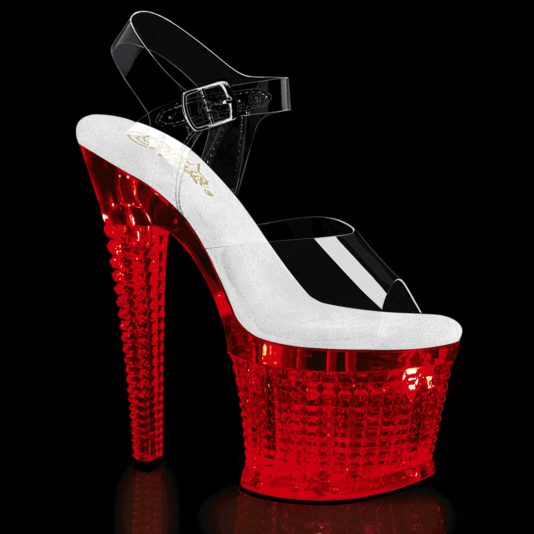Pleaser Clear Sandals Platform Stripper Shoes | Buy at Sexyshoes.com