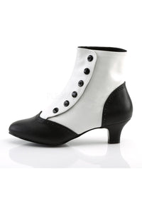 Bordello FLORA-1023 Ankle Boot in Black Faux Leather