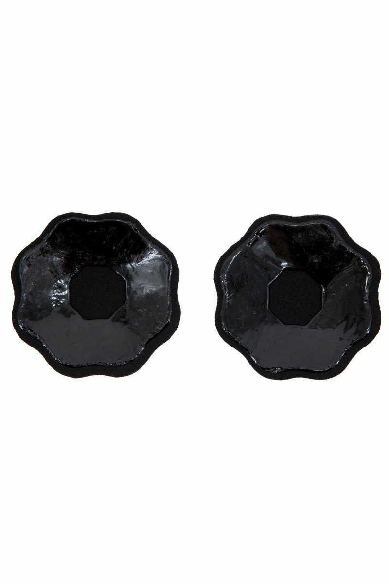 Flower Shaped Nipple Covers-Body Enhancers-BeWicked-Black-O/S-SEXYSHOES.COM