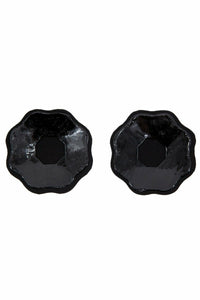 Flower Shaped Nipple Covers-Body Enhancers-BeWicked-Black-O/S-SEXYSHOES.COM