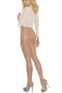 French Cut Pantyhose-Pantyhose-Elegant Moments-Nude-O/S-SEXYSHOES.COM