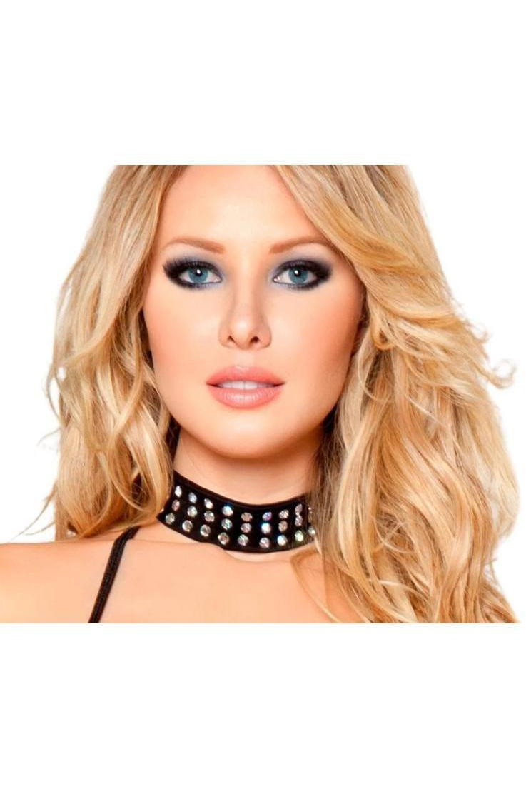 Full Rhinestone Choker-Roma Dancewear