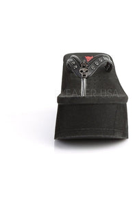 Demonia FUNN-33 Sandal in Black Faux Leather