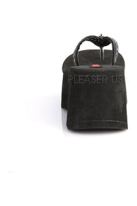 Demonia FUNN-33 Sandal in Black Faux Leather