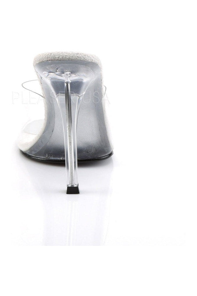 Fabulicious GALA-01 Mule in Clear Vinyl