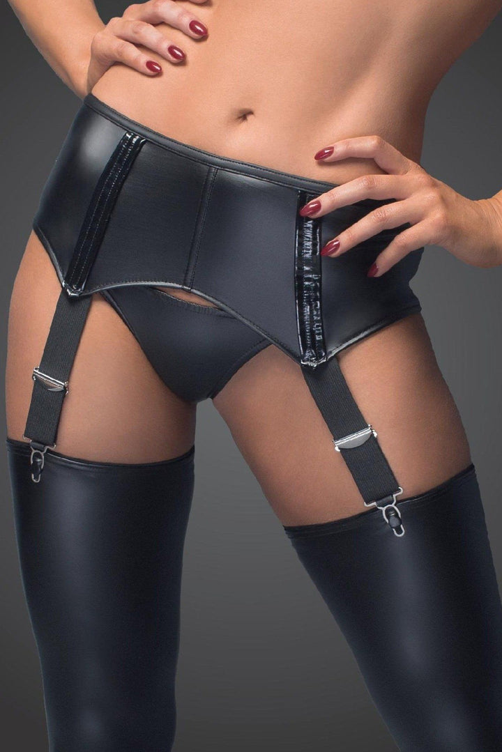 Garter Belt-Noir Handmade-SEXYSHOES.COM