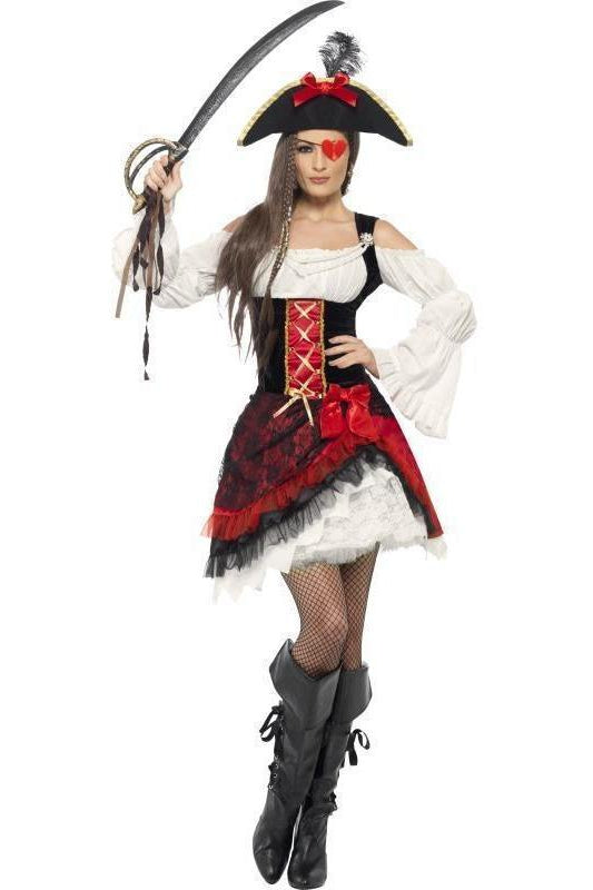 Glamorous Lady Pirate Costume | Red-Fever-SEXYSHOES.COM