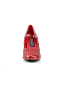 Funtasma GLINDA-50G Mary Jane in Red Glitter