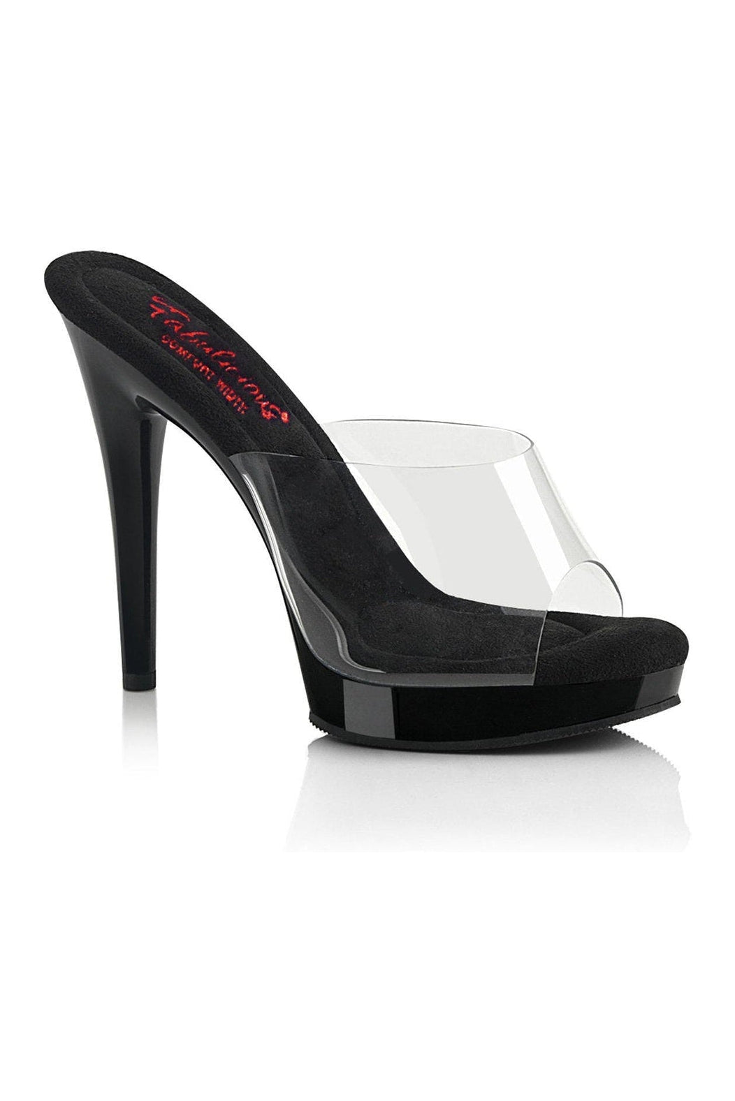 GLORY-501 Slide | Clear Vinyl-Slides-Fabulicious-Clear-7-Vinyl-SEXYSHOES.COM