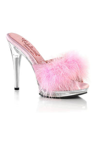 GLORY-501F-8 Slide | Pink Faux Leather-Slides-Fabulicious-Pink-5-Faux Leather-SEXYSHOES.COM