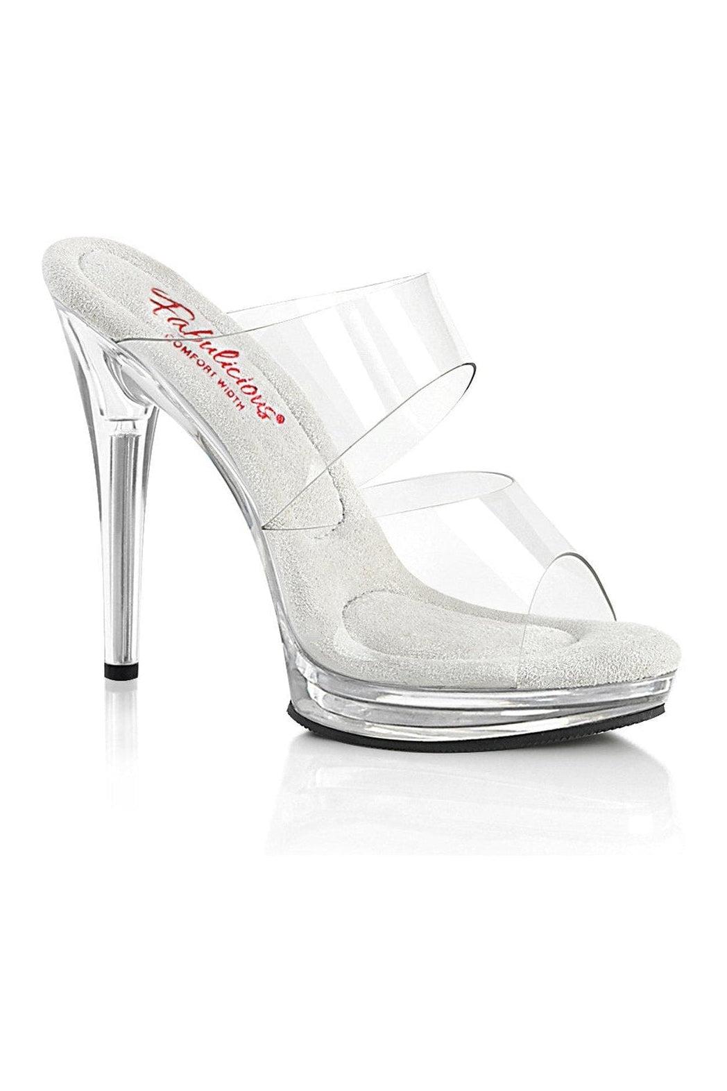 GLORY-502 Slide | Clear Vinyl-Slides-Fabulicious-Clear-6-Vinyl-SEXYSHOES.COM