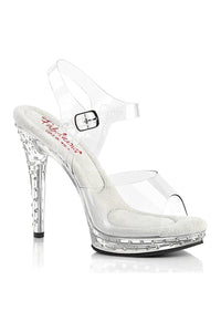 Fabulicious GLORY-508SDT Sandal in Clear Vinyl from SexyShoes.com