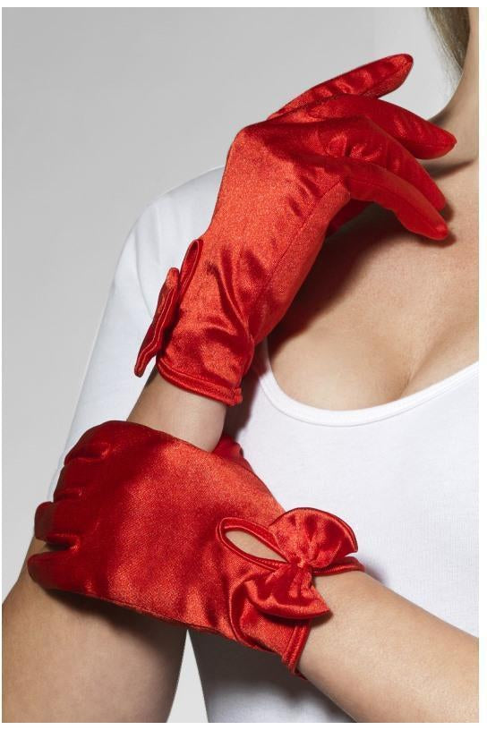 Gloves Short | Red-Fever-Red-Gloves-SEXYSHOES.COM