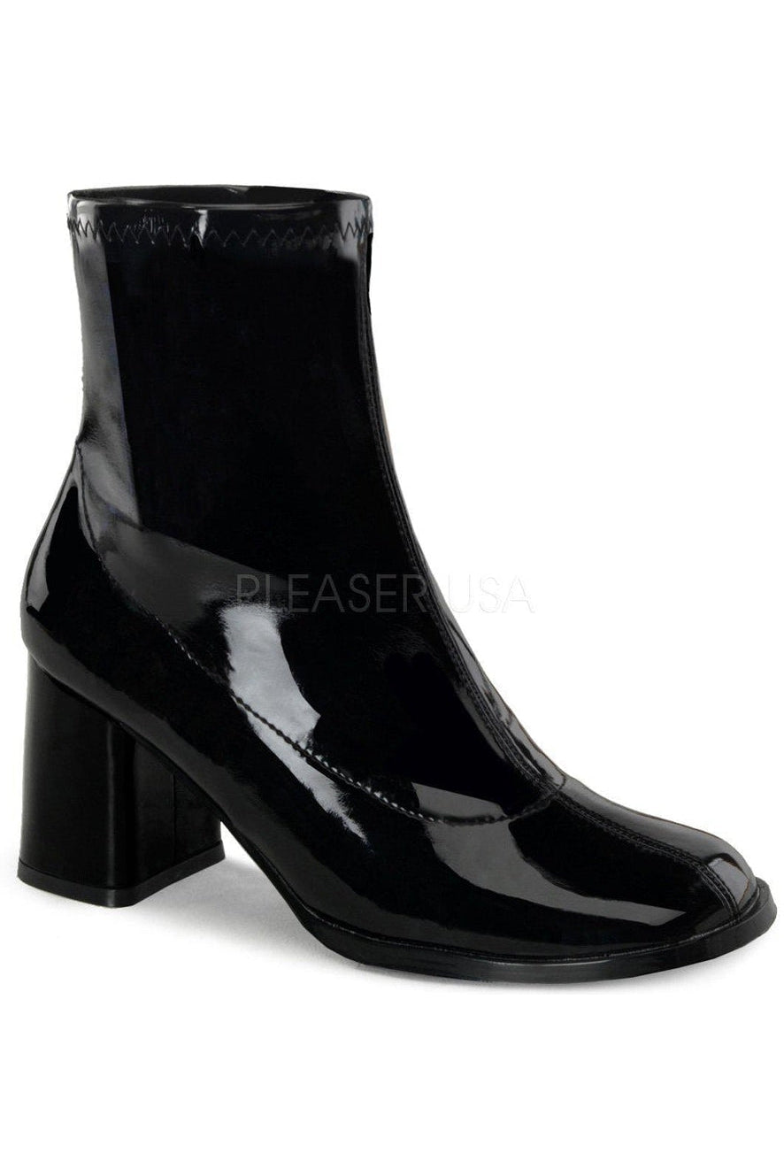 GOGO-150 Costume GoGo Boot | Black Patent-Funtasma-SEXYSHOES.COM