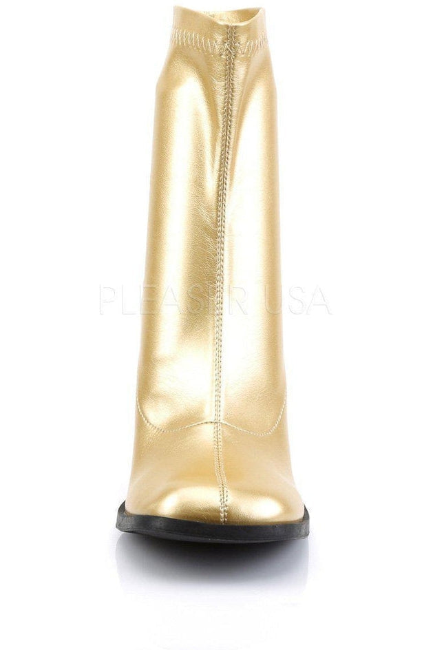 GOGO-150 Costume GoGo Boot | Gold Faux Leather-Funtasma-SEXYSHOES.COM