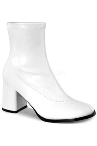 Funtasma GOGO-150 Costume GoGo Boot in White Faux Leather from SexyShoes.com