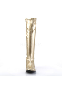 Funtasma GOGO-300 Go Go Boot in Gold Faux Leather