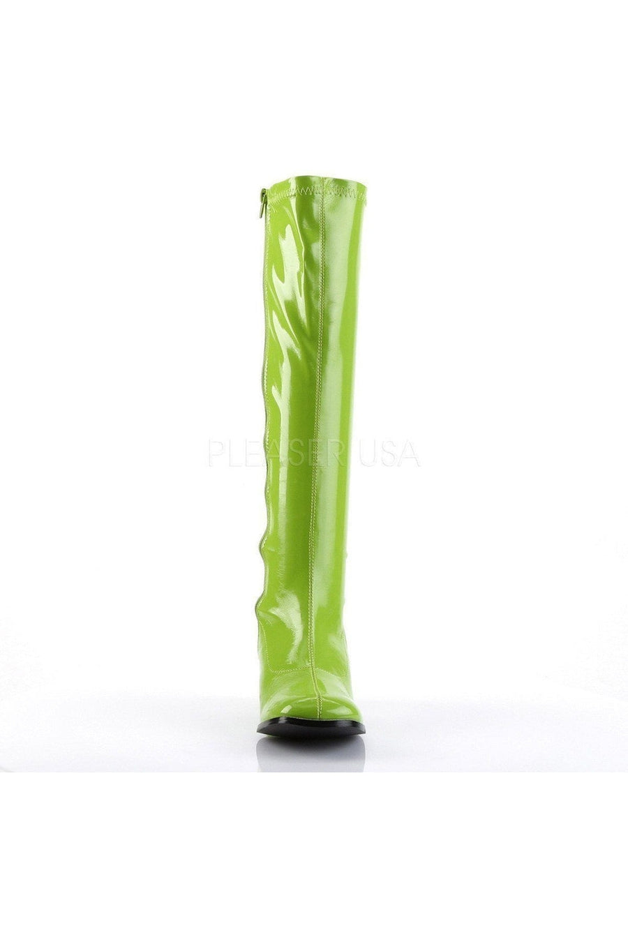 Funtasma GOGO-300 Go Go Boot in Green Patent