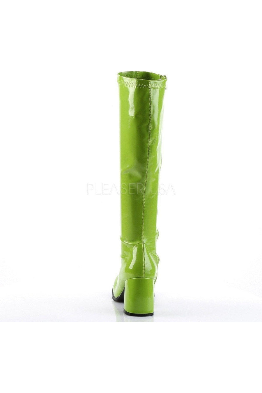 Funtasma GOGO-300 Go Go Boot in Green Patent