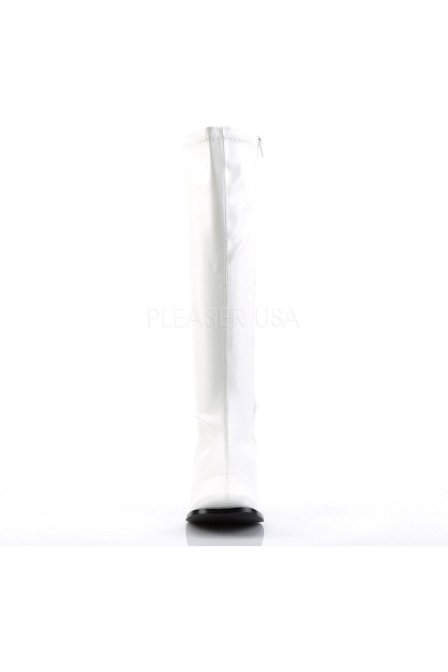 Funtasma GOGO-300 Go Go Boot in White Faux Leather