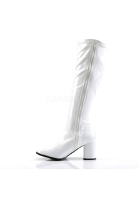 Funtasma GOGO-300 Go Go Boot in White Patent