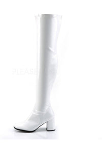 Funtasma GOGO-3000 Go Go Boot in White Patent