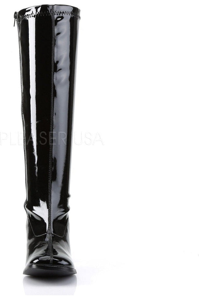 GOGO-300WC Go Go Boot | Black Patent-Funtasma-Knee Boots-SEXYSHOES.COM