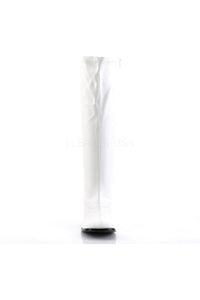 Funtasma GOGO-300WC Go Go Boot in White Faux Leather