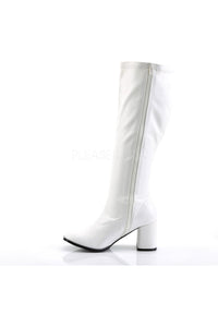 Funtasma GOGO-300WC Go Go Boot in White Faux Leather