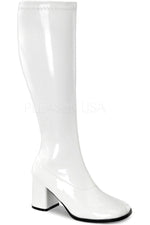 GOGO-300WC Go Go Boot | White Patent