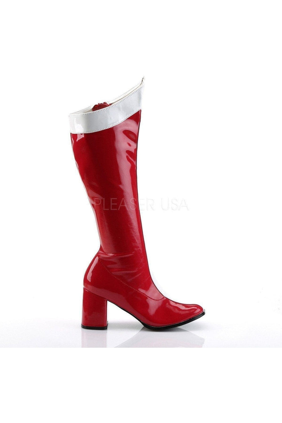 Funtasma GOGO-305 Go Go Boot in Red Patent