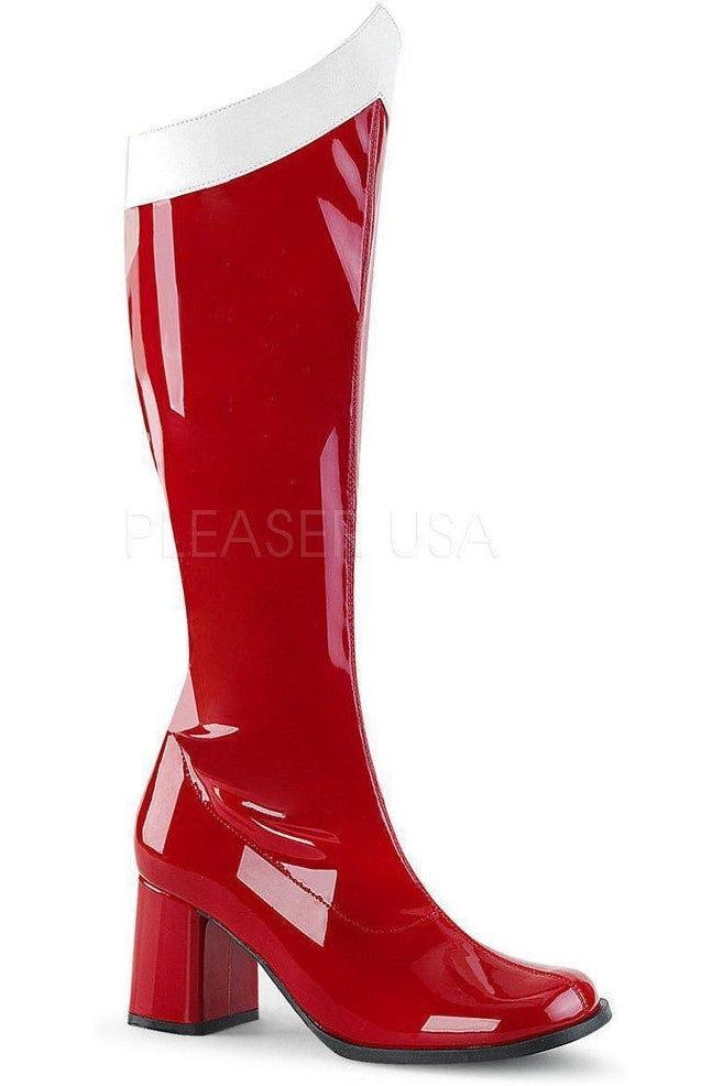 GOGO-306 Costume GoGo Boot | Red Patent-Funtasma-SEXYSHOES.COM