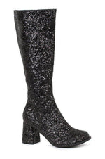 GOGO-G Costume Boot | Black Glitter