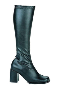 Ellie Shoes GOGO GoGo Boot in Black Faux Leather from SexyShoes.com