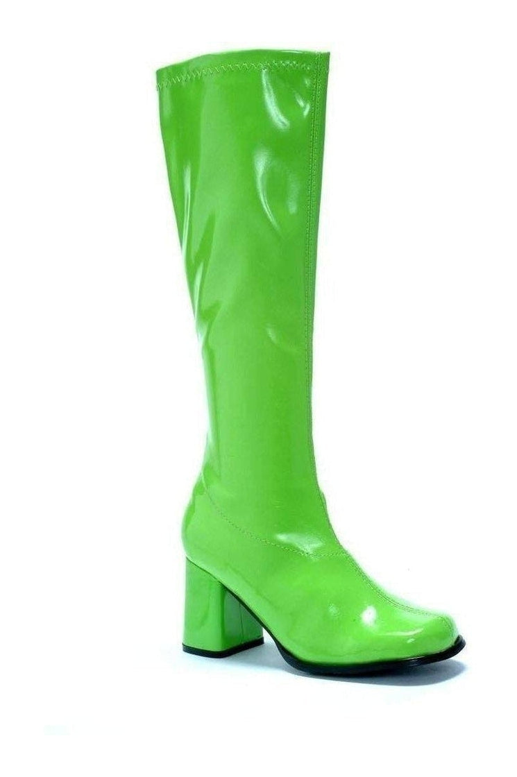 Ellie Shoes GOGO GoGo Boot in Green Patent from SexyShoes.com