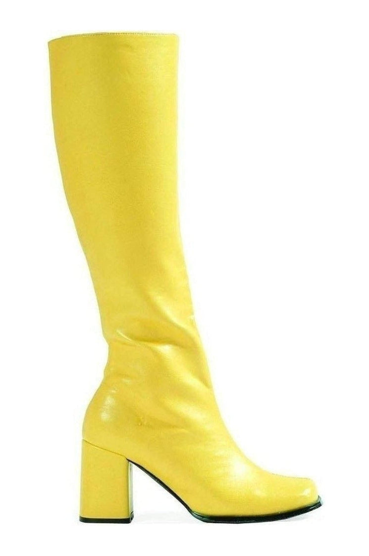 GOGO GoGo Boot | Yellow Patent-Ellie Shoes-SEXYSHOES.COM