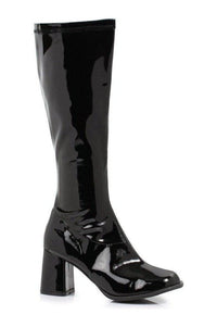 Ellie Shoes GOGO W Costume Boot in Black Patent from SexyShoes.com