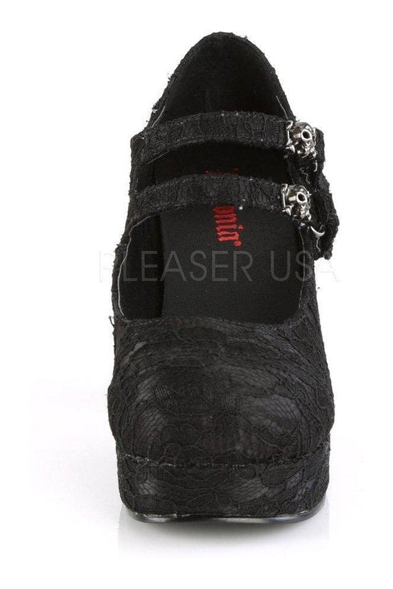 Demonia GOTHIKA-09  Maryjane in Black Satin