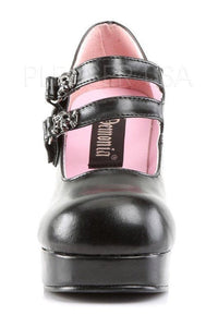 Demonia GOTHIKA-09 Lolita in Black Faux Leather