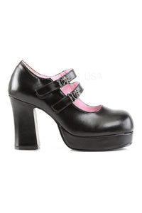 Demonia GOTHIKA-09 Lolita in Black Faux Leather