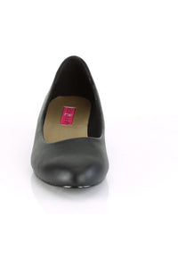 Pleaser Pink Label GWEN-01 Pump in Black Faux Leather