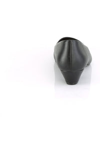 Pleaser Pink Label GWEN-01 Pump in Black Faux Leather