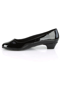 Pleaser Pink Label GWEN-01 Pump in Black Patent
