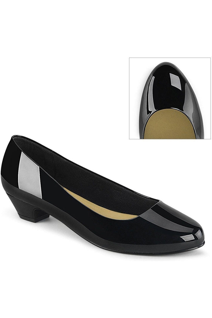 GWEN-01 Pump | Black Patent-Pleaser Pink Label-SEXYSHOES.COM