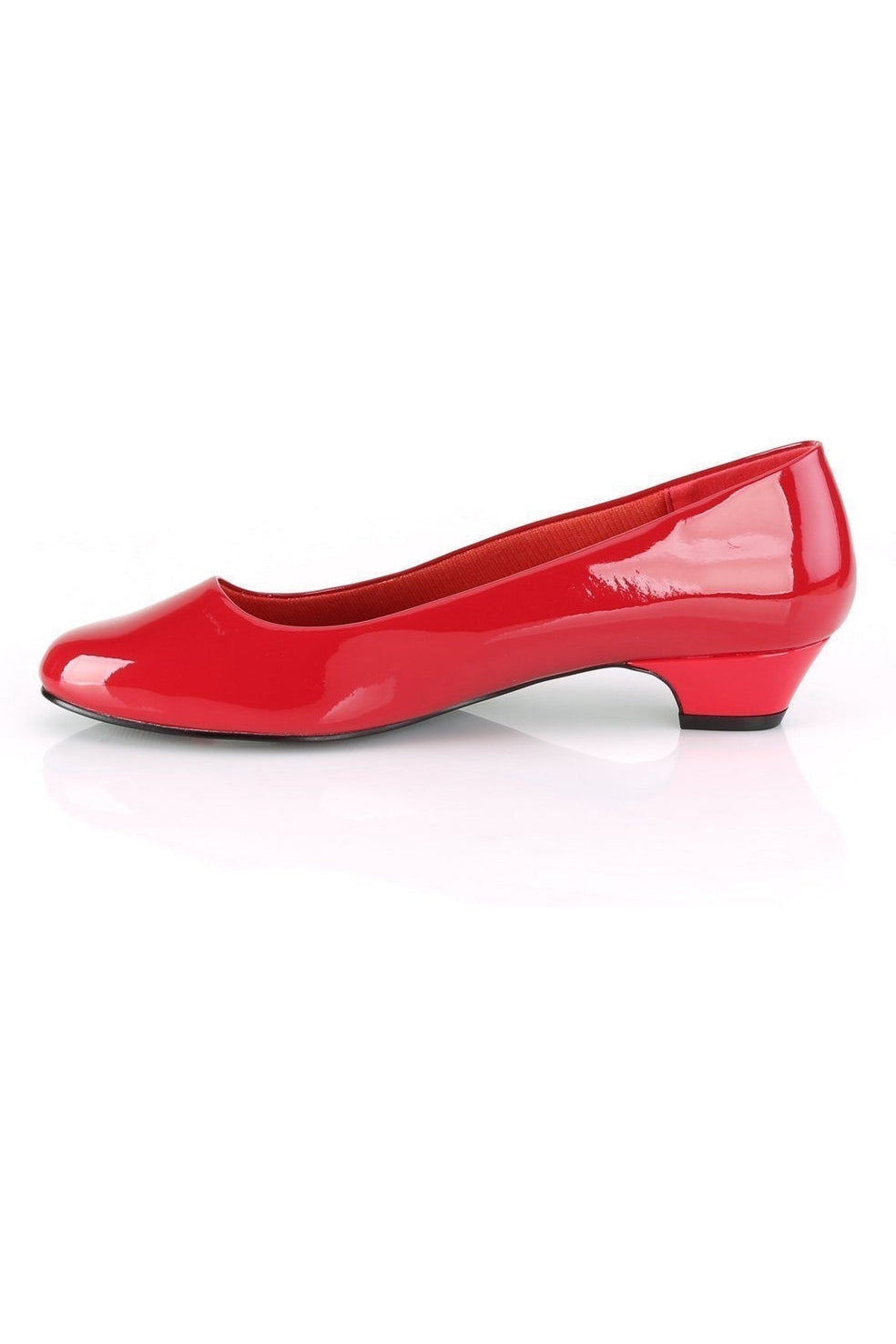 GWEN-01 Pump | Red Patent-Pleaser Pink Label-SEXYSHOES.COM